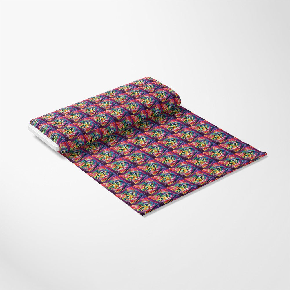 Colorful Animals and Plants Pattern 5 Quilting Cotton Fabric