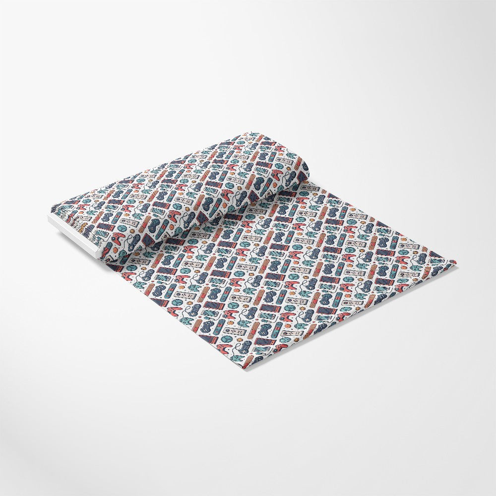 Modern Gamer Controllers Pattern 10 Quilting Cotton Fabric