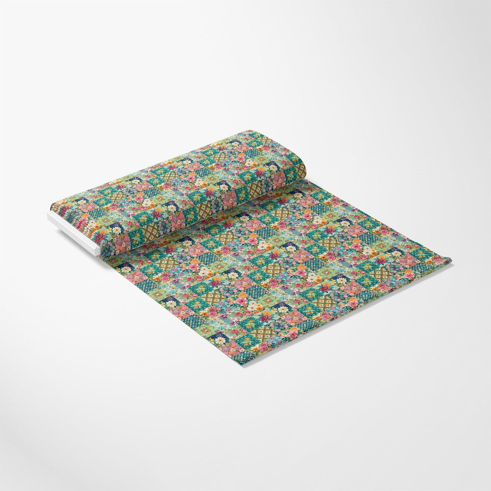 Spring Patchwork Pattern 4 Quilting Cotton Fabric