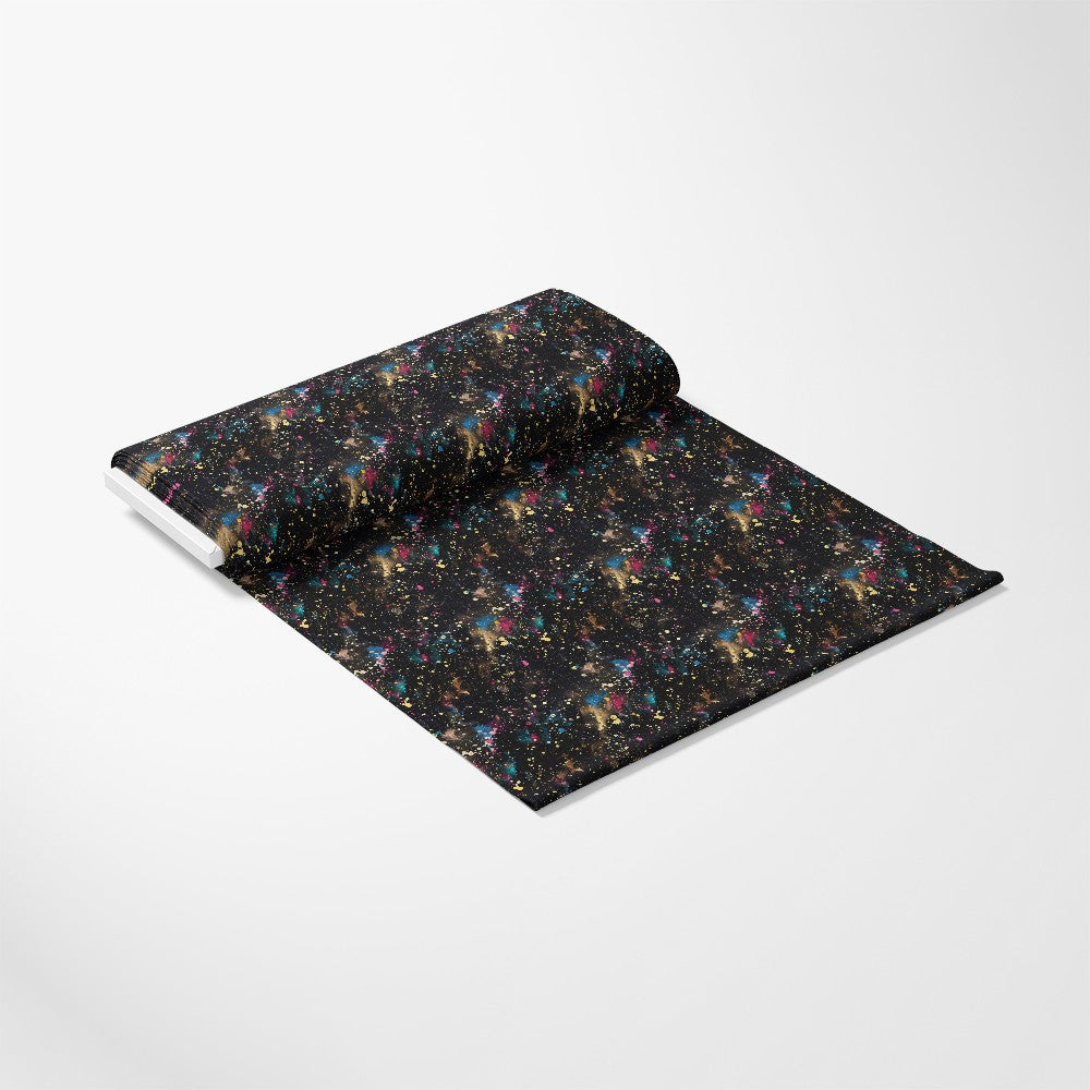 Glitter Paint Splatter Pattern 9 Quilting Cotton Fabric