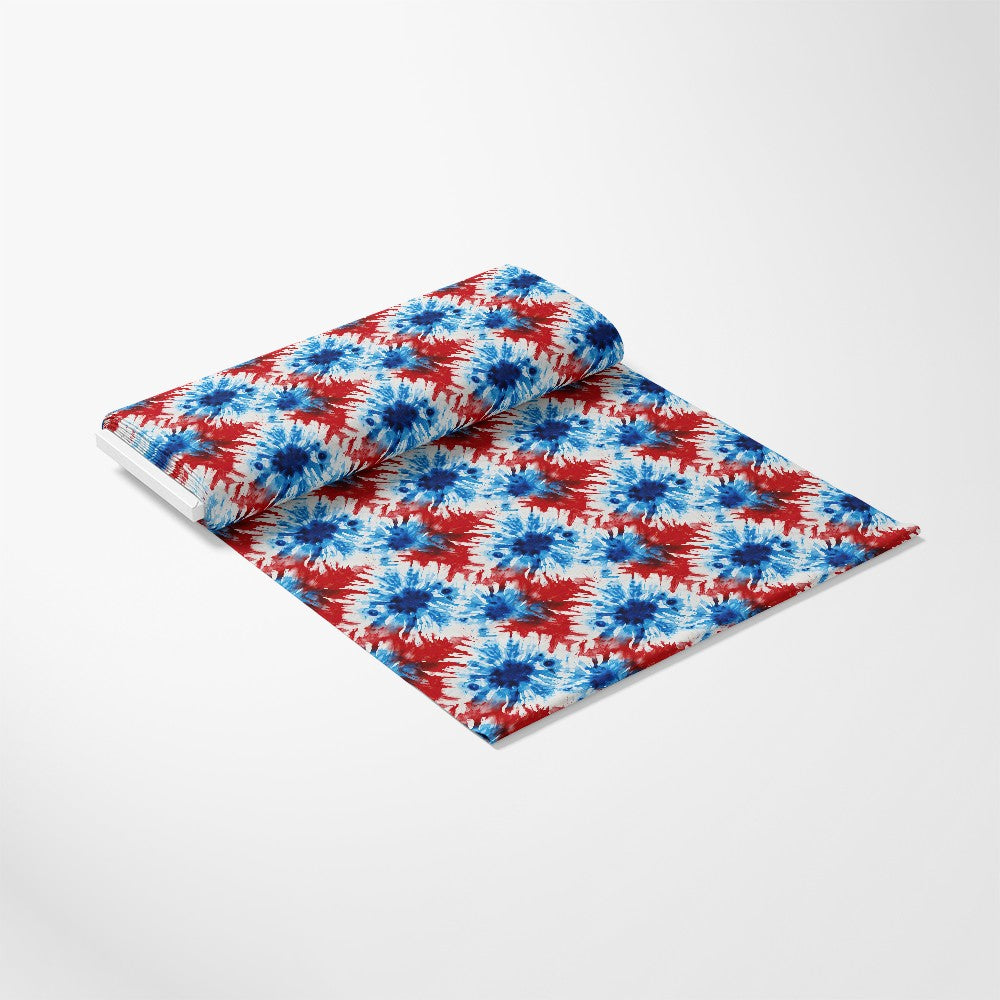 Patriotic Tie-Dye Pattern 7 Quilting Cotton Fabric
