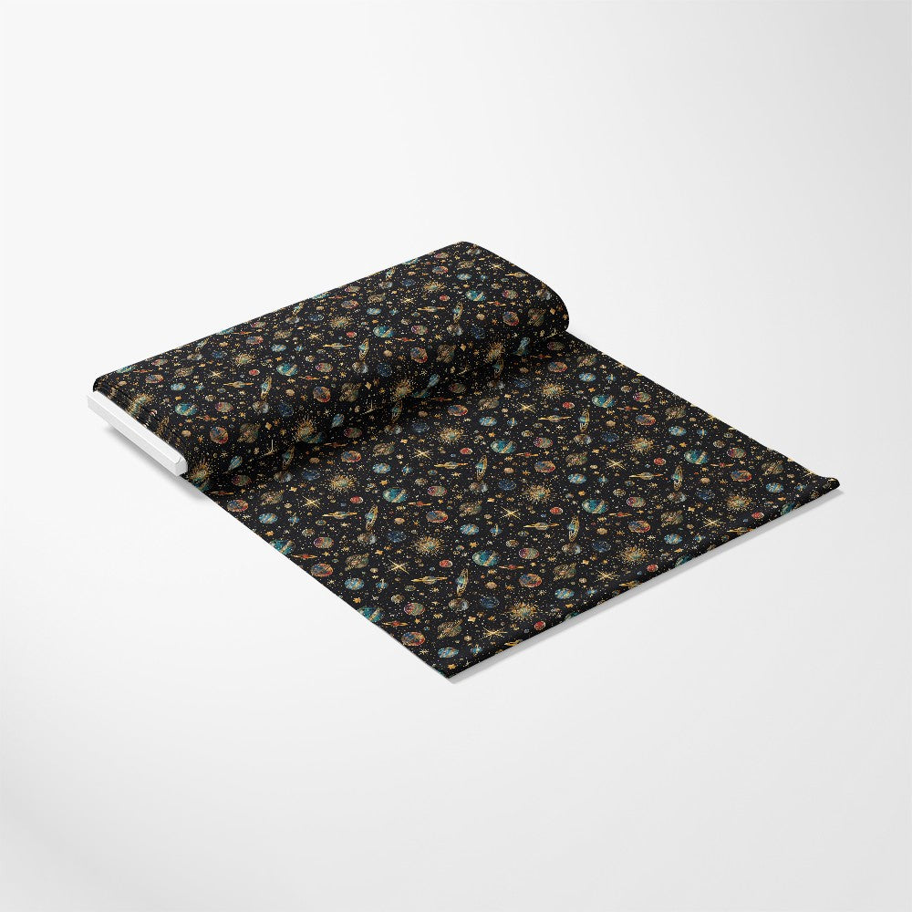 Planets and Stars Pattern 3 Quilting Cotton Fabric