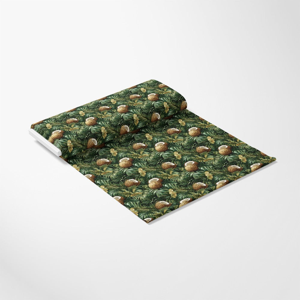 Coconut Jungle Leaves Pattern 4 Quilting Cotton Fabric