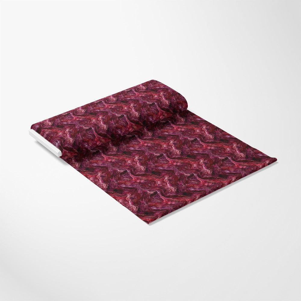 Burgundy Abstract Pattern 3 Quilting Cotton Fabric