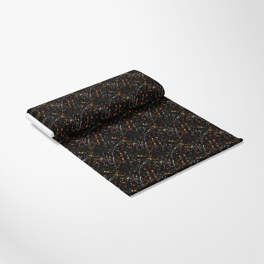 Glitter Paint Splatter Pattern 1 Quilting Cotton Fabric