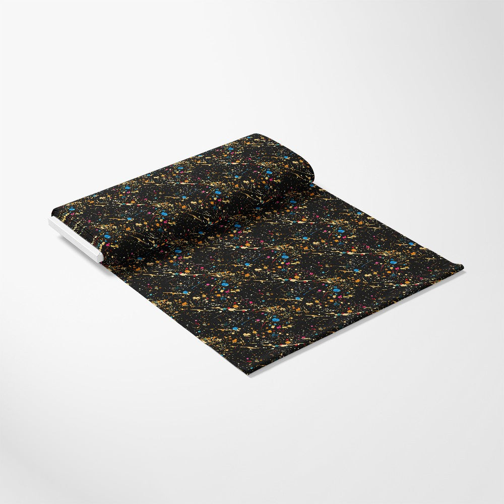 Glitter Paint Splatter Pattern 8 Quilting Cotton Fabric