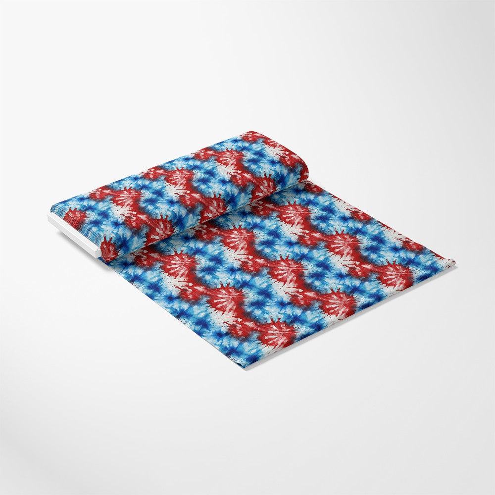 Patriotic Tie-Dye Pattern 6 Quilting Cotton Fabric