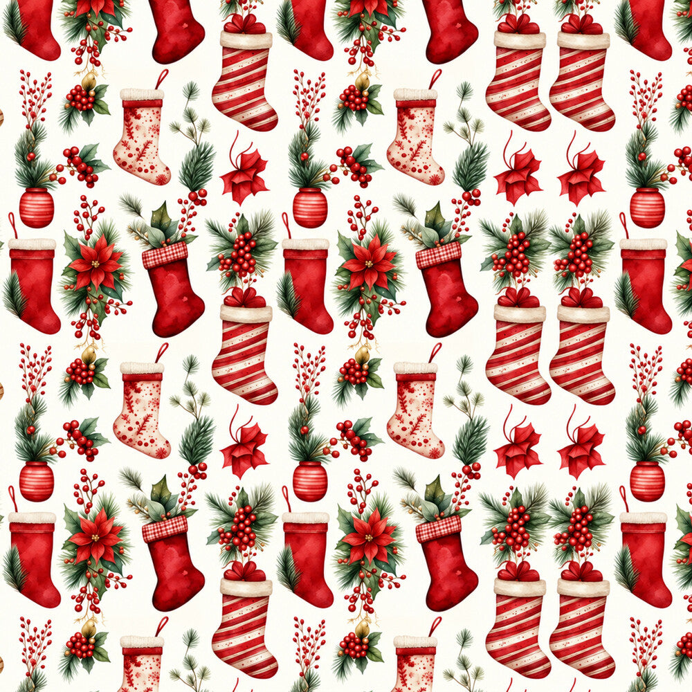Vintage Classic Red Christmas Fat Quarter Bundle