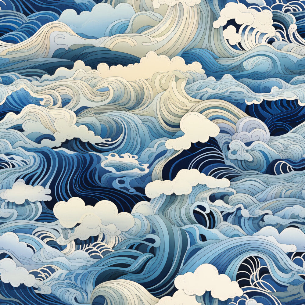 Abstract Sea Waves Fat Quarter Bundle