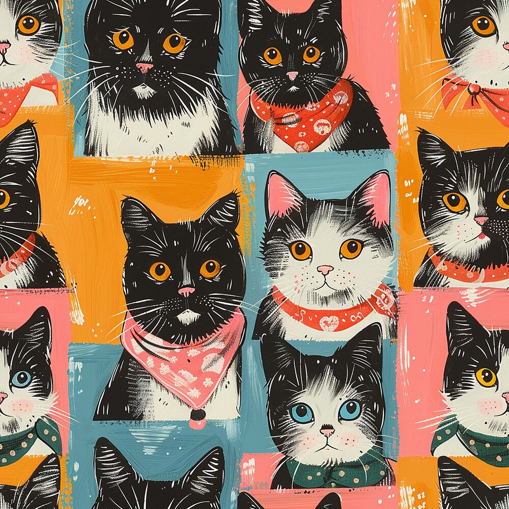 Well Dressed Cats Fat Quarter Bundle
