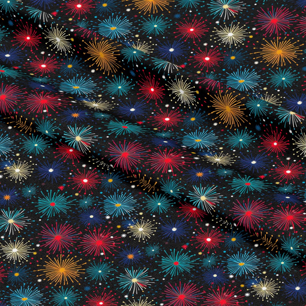 Firework Garden Pattern 17 Quilting Cotton Fabric