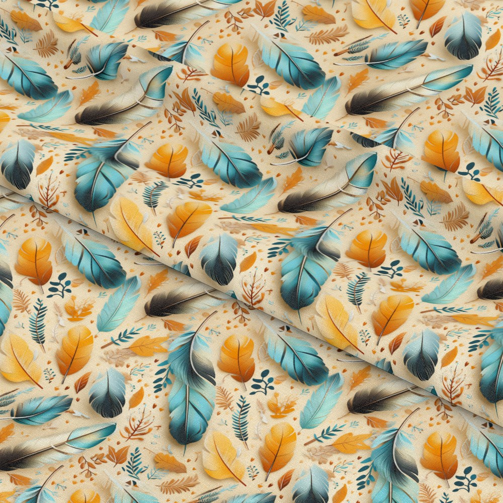 Aztec Feather Pattern 3 Quilting Cotton Fabric