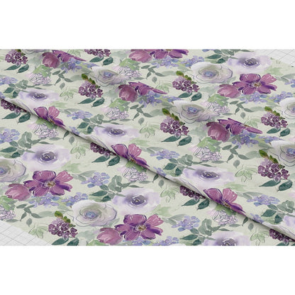 Watercolor Floral Art Pattern 2 Quilting Cotton Fabric