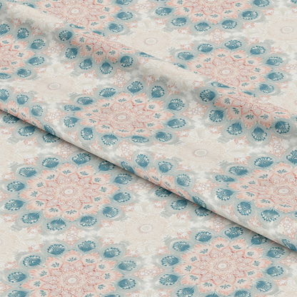 Pastel Mandala Pattern 10 Quilting Cotton Fabric