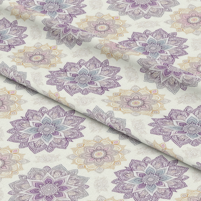 Pastel Mandala Pattern 2 Quilting Cotton Fabric