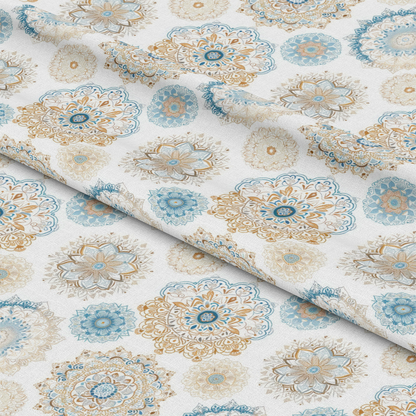 Pastel Mandala Pattern 5 Quilting Cotton Fabric