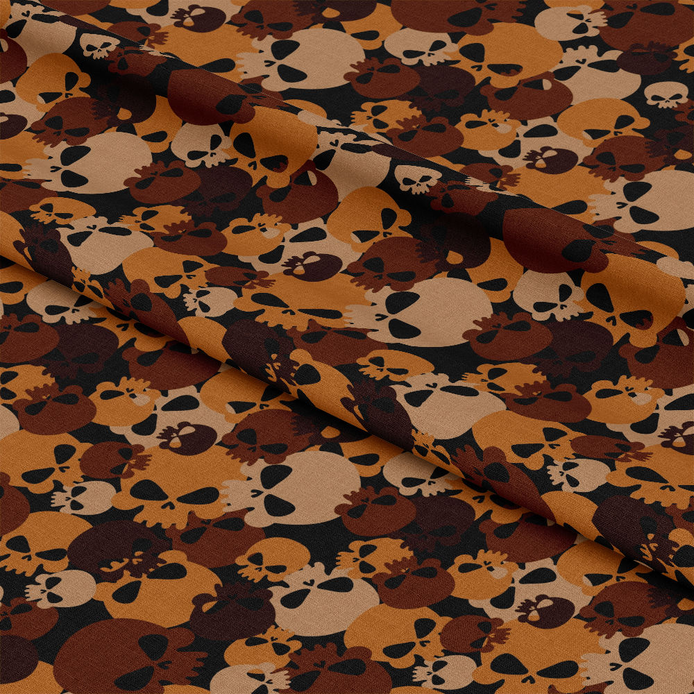 Skull Camouflage Pattern 2 Quilting Cotton Fabric
