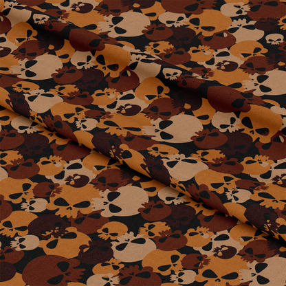 Skull Camouflage Pattern 2 Quilting Cotton Fabric