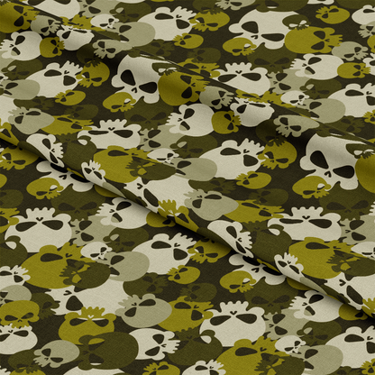 Skull Camouflage Pattern 5 Quilting Cotton Fabric