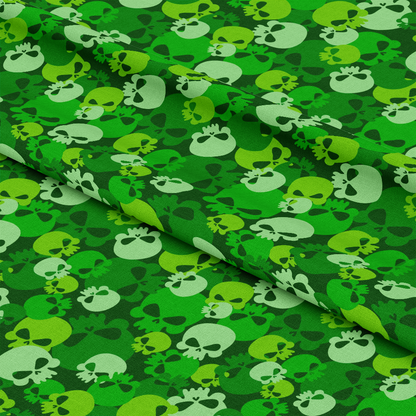 Skull Camouflage Pattern 6 Quilting Cotton Fabric