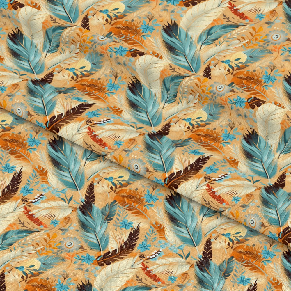 Aztec Feather Pattern 8 Quilting Cotton Fabric