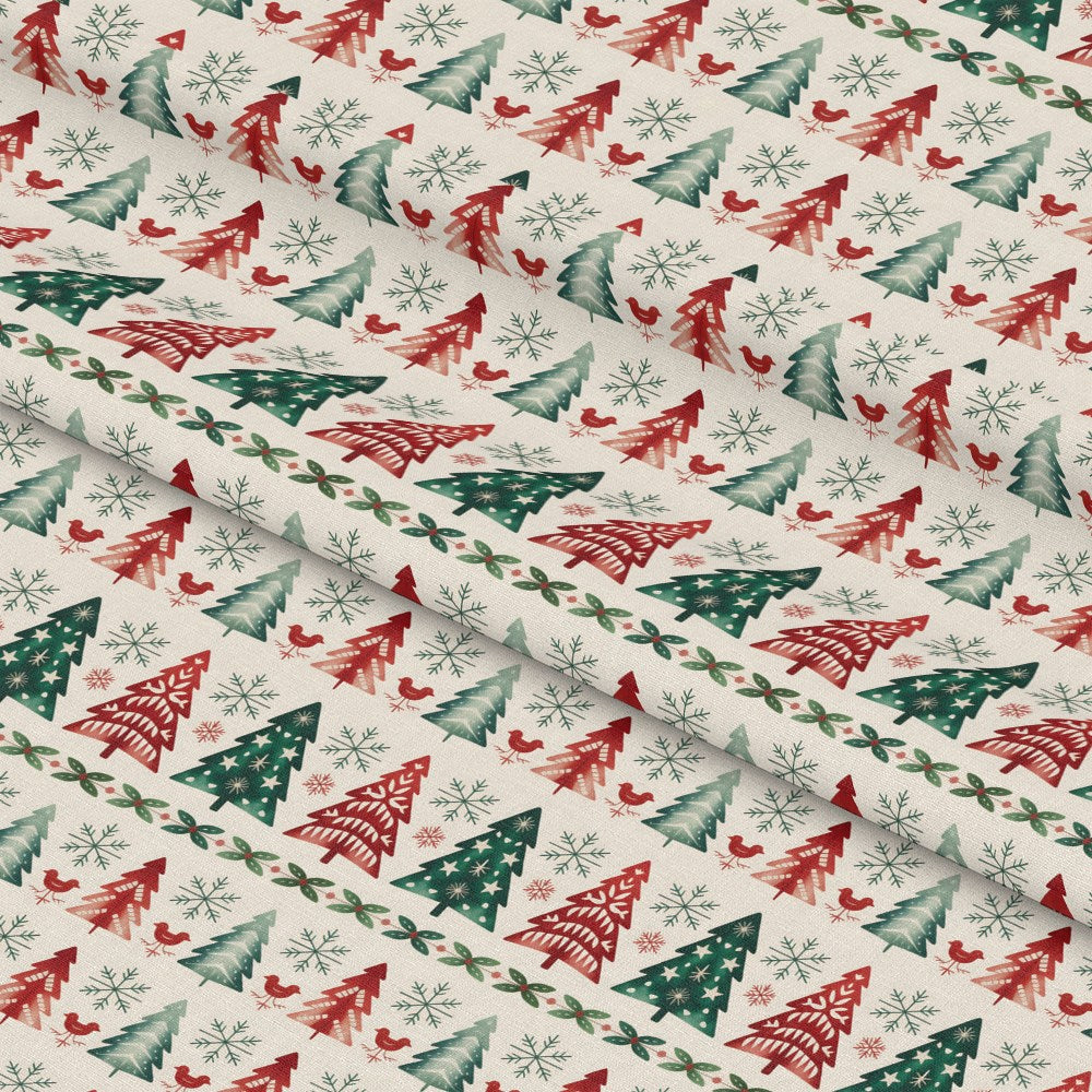 Scandinavian Folk Christmas Pattern 16 Quilting Cotton Fabric