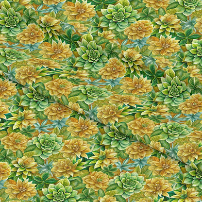 Beautiful Flowers Euphorbia Pattern 19 Quilting Cotton Fabric