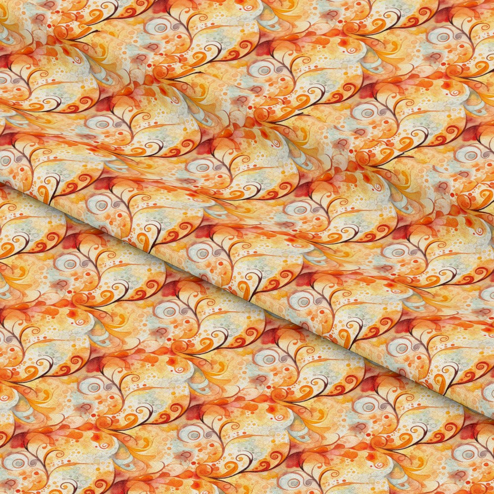 Autumn Swirls Pattern 8 Quilting Cotton Fabric