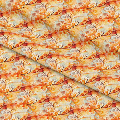 Autumn Swirls Pattern 8 Quilting Cotton Fabric