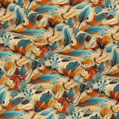 Aztec Feather Pattern 7 Quilting Cotton Fabric