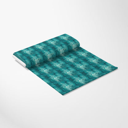 Teal Grunge Pattern 4 Quilting Cotton Fabric