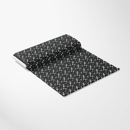 - Navy and Cream Christmas Pattern 12 Quilting Cotton Fabric  
- Quilting fabric  
- Cotton material  
- Dark blue textile  
- Cream accents  
- Geometric design  
- Holiday themed fabric  
- Soft textile  
- Crafting material  
- Decorative fabric