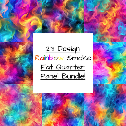 23 Design Rainbow Smoke Fat Quarter Panel Bundle!