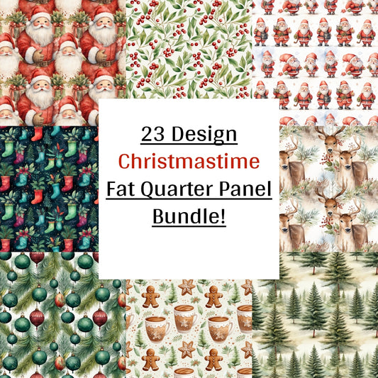 23 Design Christmastime Fat Quarter Panel Bundle!