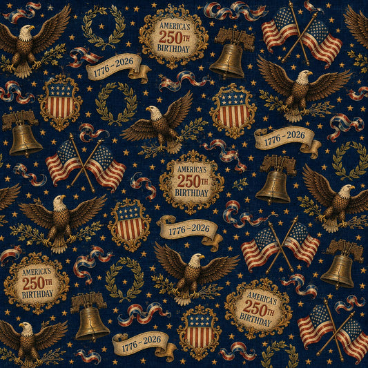 250th Anniversary Pattern 33 Quilting Cotton Fabric