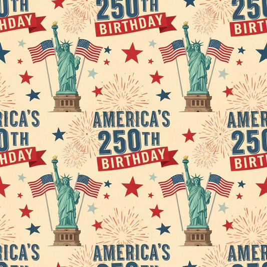 250th Anniversary Pattern 1 Quilting Cotton Fabric