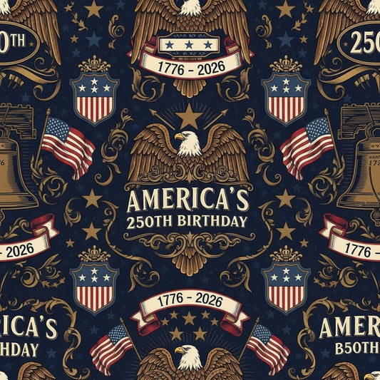 250th Anniversary Pattern 20 Quilting Cotton Fabric