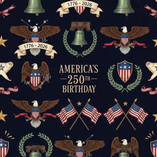 250th Anniversary Pattern 22 Quilting Cotton Fabric