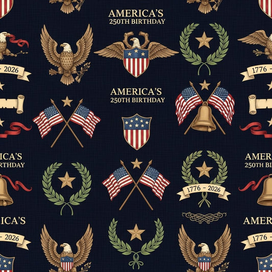 250th Anniversary Pattern 23 Quilting Cotton Fabric