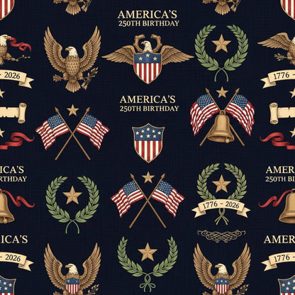 250th Anniversary Pattern 23 Quilting Cotton Fabric