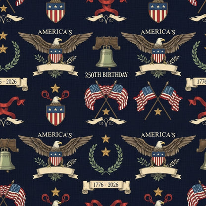 250th Anniversary Pattern 25 Quilting Cotton Fabric