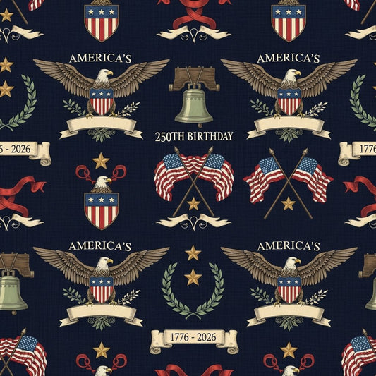 250th Anniversary Pattern 25 Quilting Cotton Fabric
