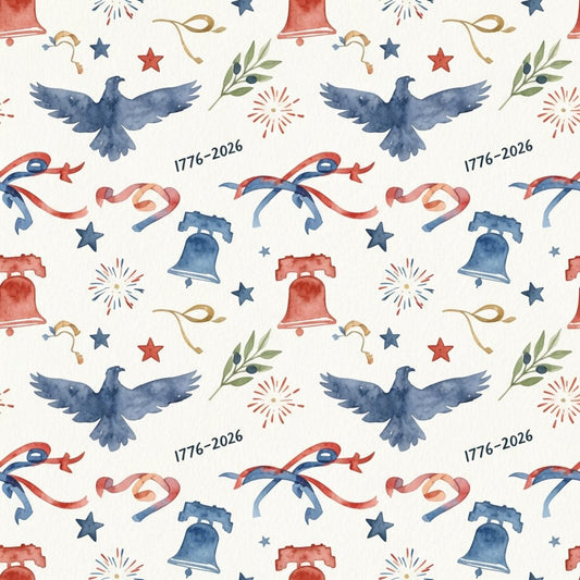 250th Anniversary Pattern 26 Quilting Cotton Fabric