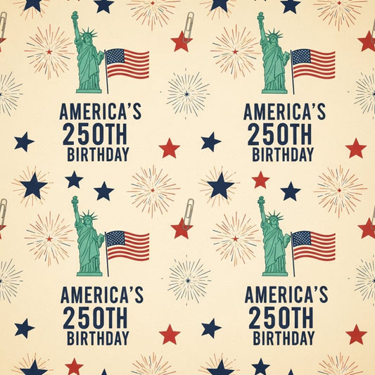 250th Anniversary Pattern 2 Quilting Cotton Fabric