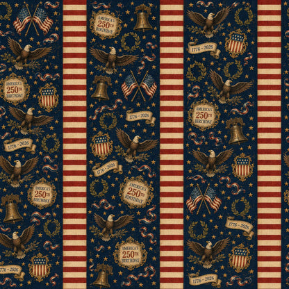 250th Anniversary Pattern 34 Quilting Cotton Fabric