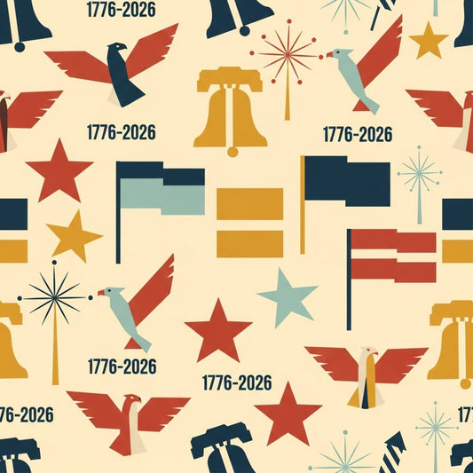 250th Anniversary Pattern 30 Quilting Cotton Fabric
