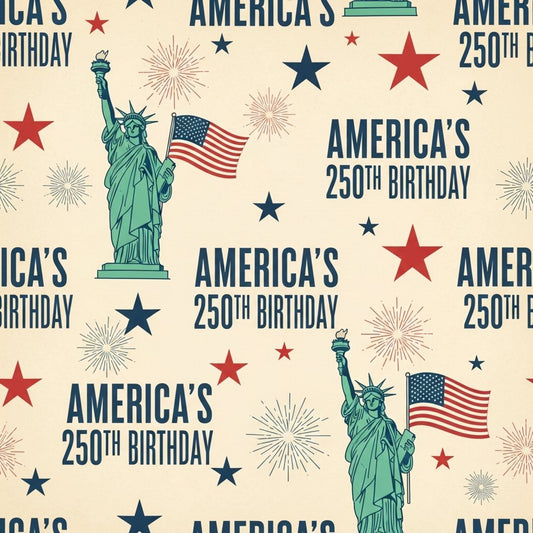 250th Anniversary Pattern 3 Quilting Cotton Fabric