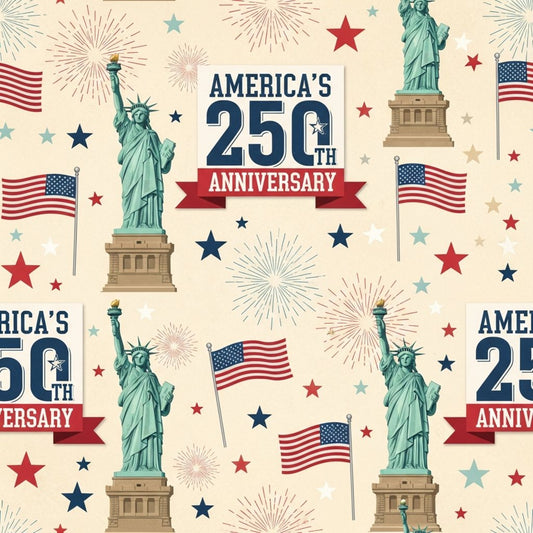 250th Anniversary Pattern 4 Quilting Cotton Fabric
