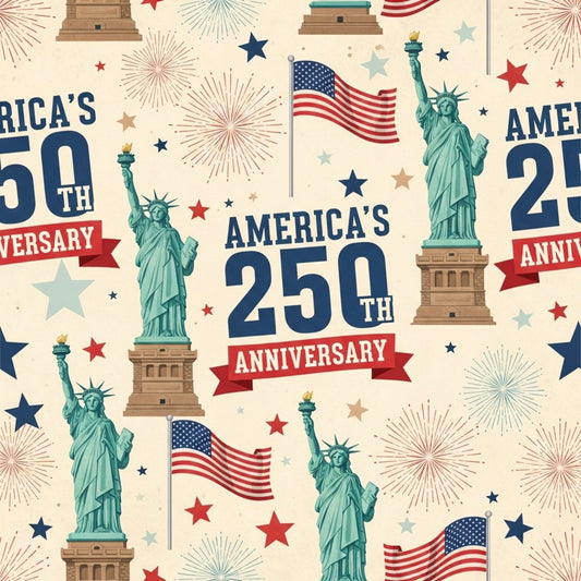 250th Anniversary Pattern 5 Quilting Cotton Fabric
