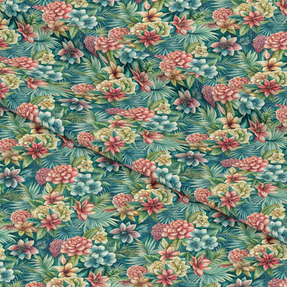 Beautiful Flowers Euphorbia Pattern 13 Quilting Cotton Fabric